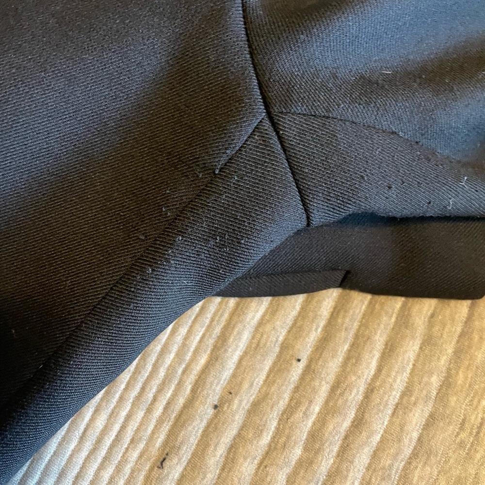 Sézane Dan Trousers | Hemmed Black Wool Blend Wide Leg Pants | Size 40 (US 8) - Picture 8 of 9